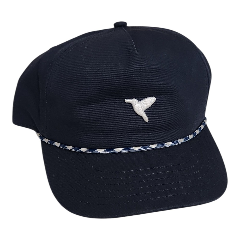 Birddogs Navy Blue Rope Hat Adjustable Snapback Embroidered‎ Bird Logo Cap